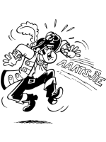 A coloring page of piet piraat